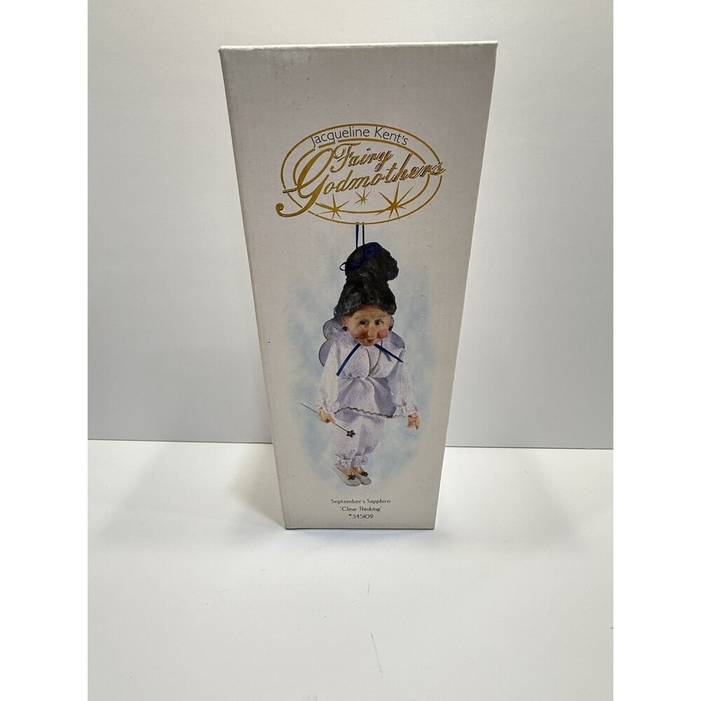 Vtg Jacqueline Kent's Fairy Godmother September's Sapphire Clear Thinking 345109